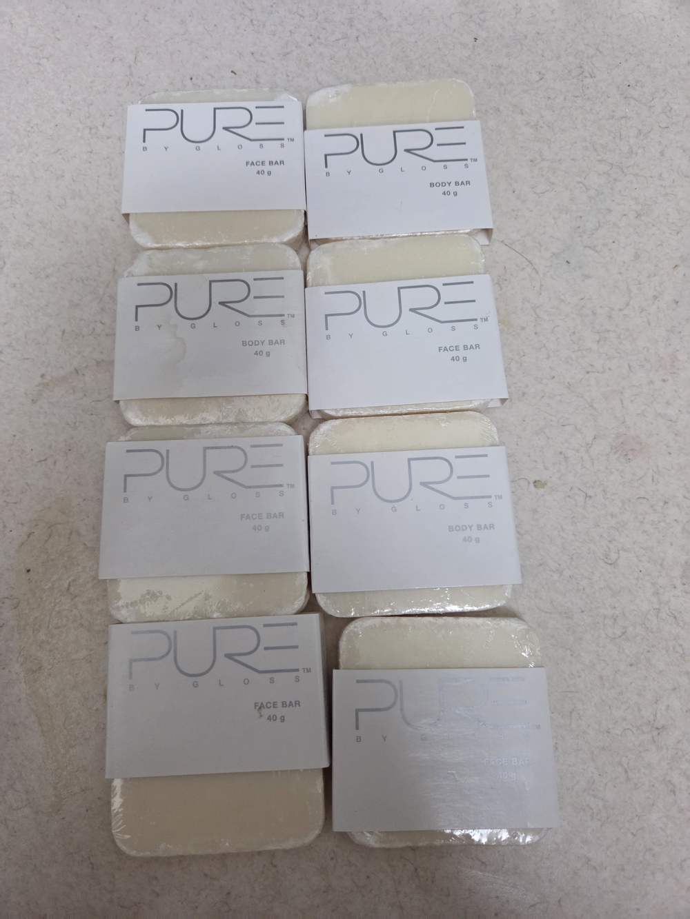 PURE By GLOSS Solid Face & Body Bars Lemon Scented— 6 Bars